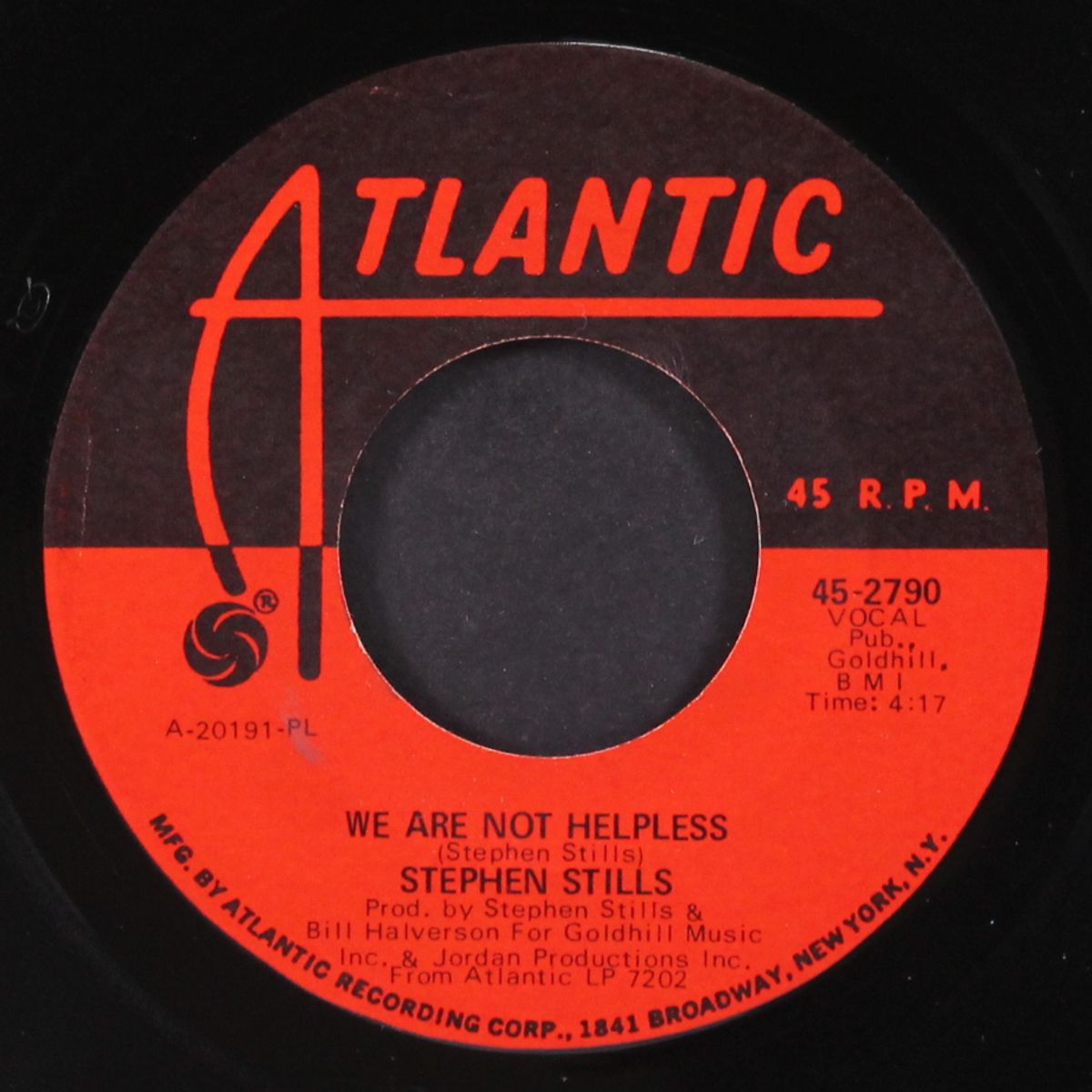 sit yourself down / we are not helpless by STEPHEN STILLS