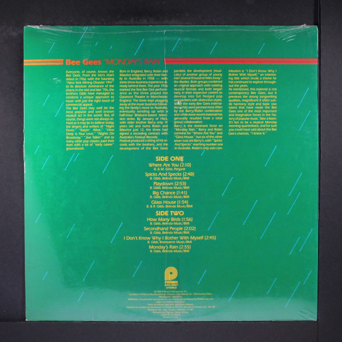 monday's rain by BEE GEES