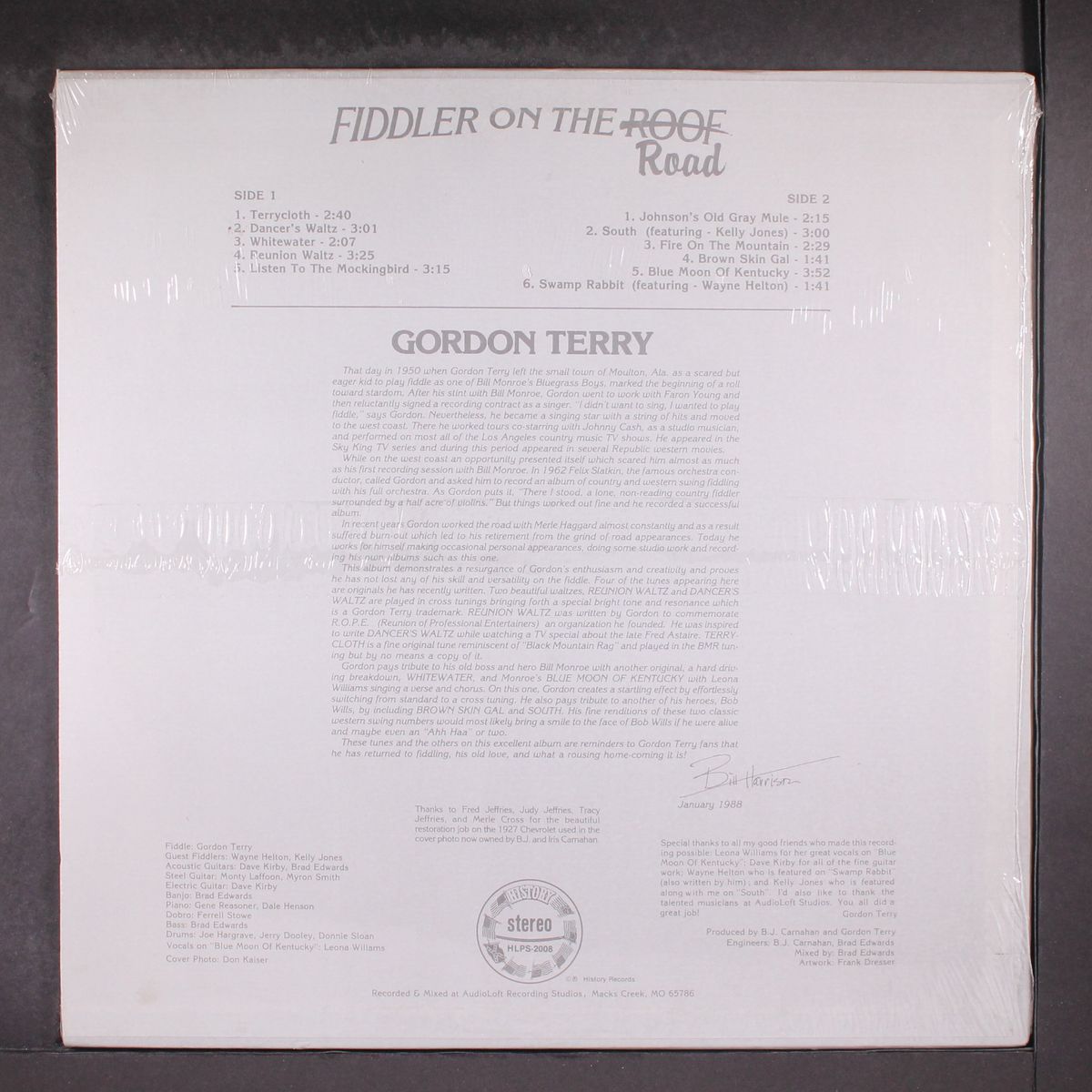 fiddler on the road by GORDON TERRY