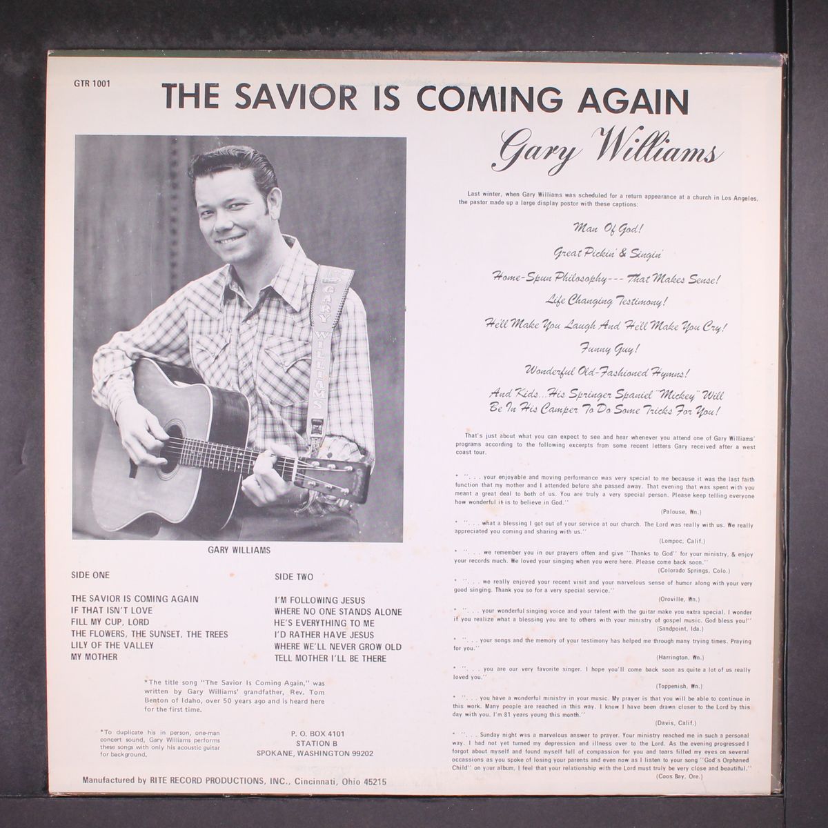 the savior is coming again by GARY WILLIAMS