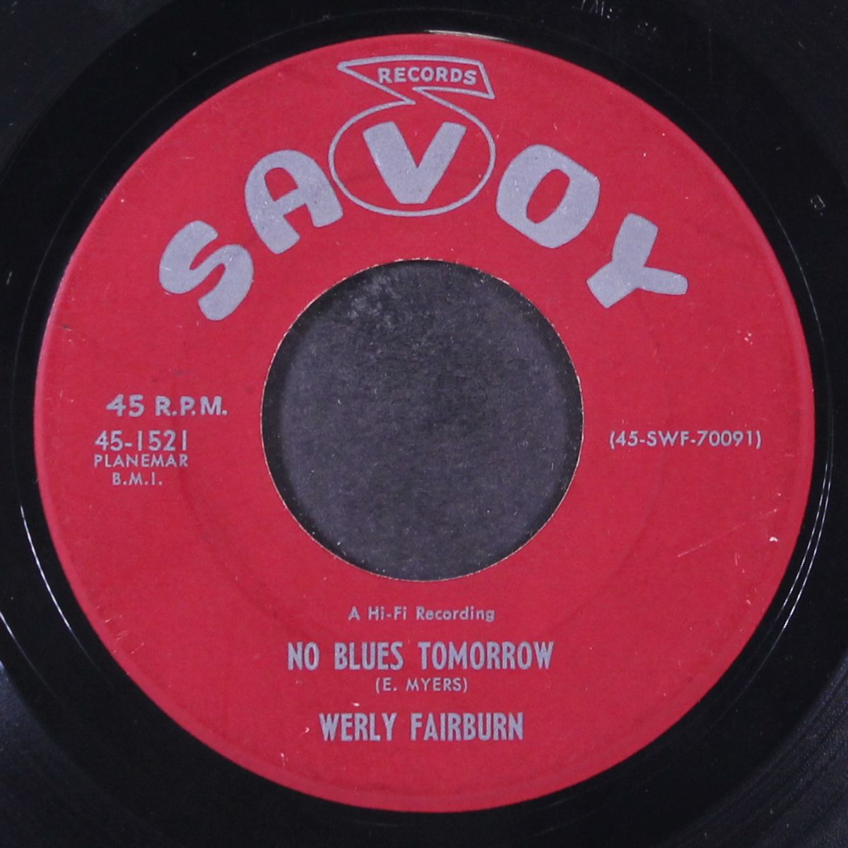 telephone baby / no blues tomorrow by WERLY FAIRBURN