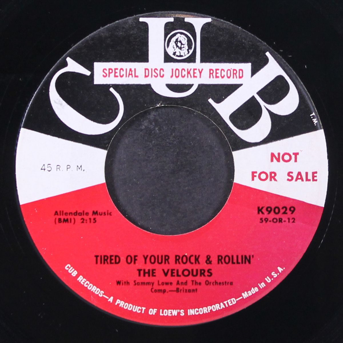 blue velvet / tired of your rock and rollin' by VELOURS
