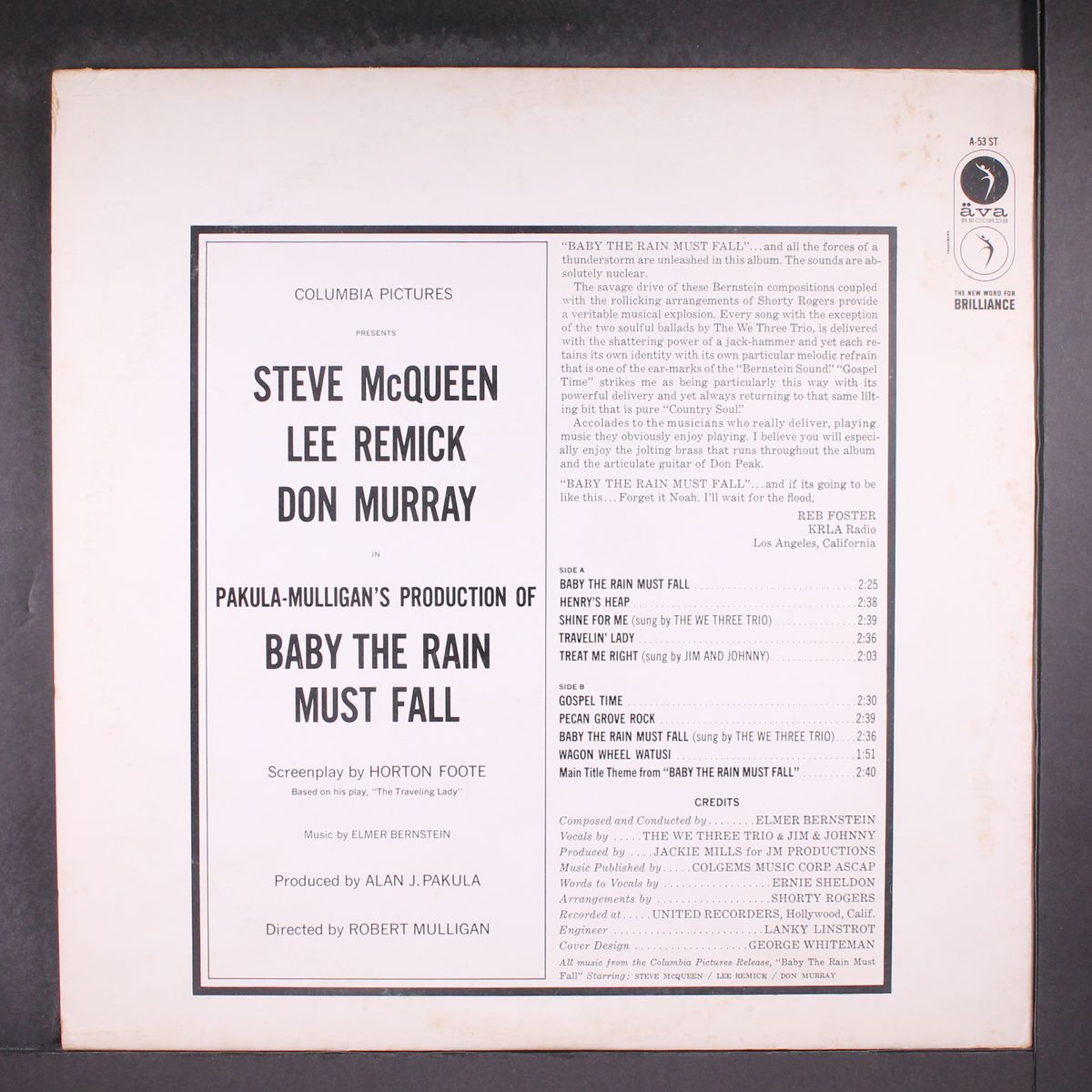 baby the rain must fall by ELMER BERNSTEIN