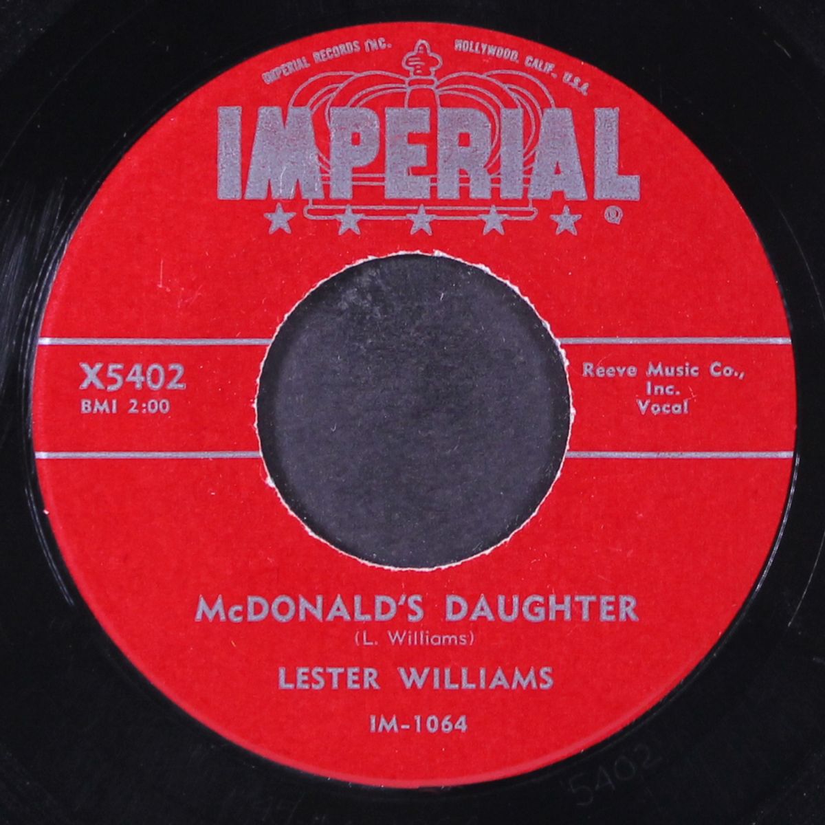 mcdonald's daughter / daddy loves you by LESTER WILLIAMS