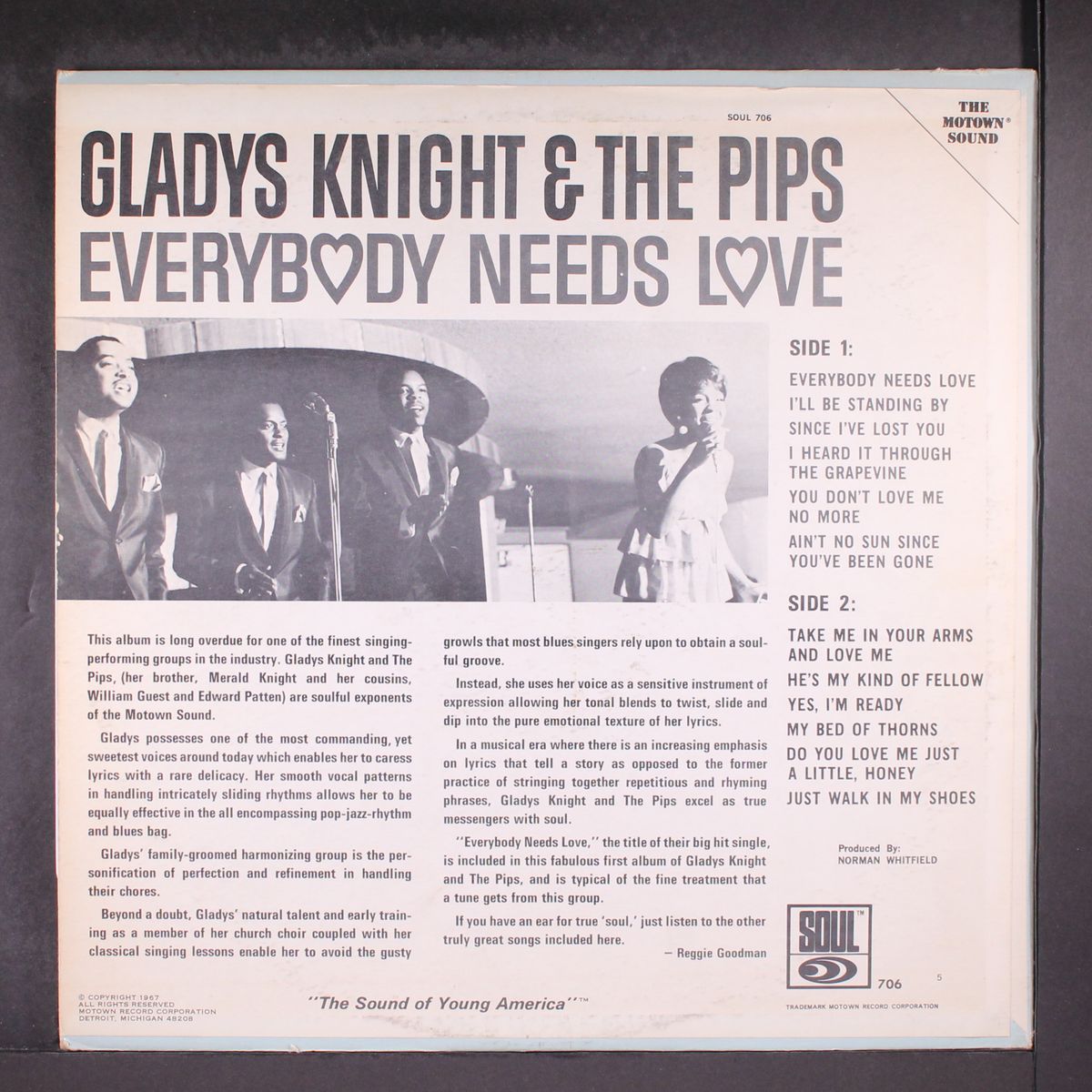 everybody needs love by GLADYS KNIGHT & PIPS