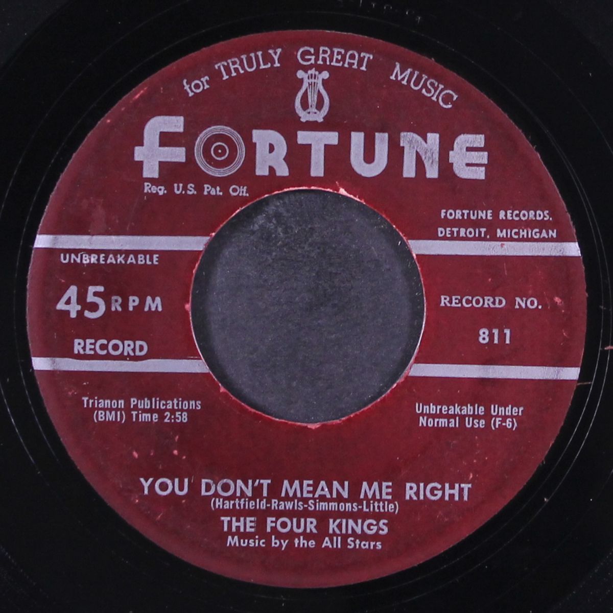 my head goes acting up / you don't mean me right by FOUR KINGS