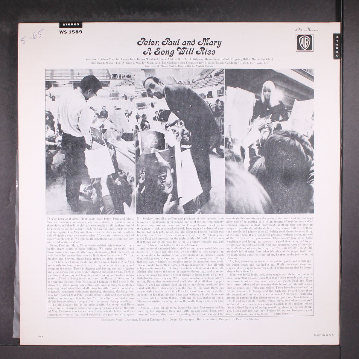 a song will rise by PETER, PAUL & MARY