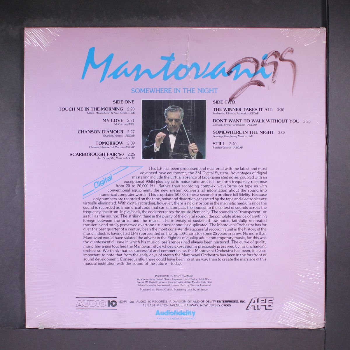 somewhere in the night by MANTOVANI