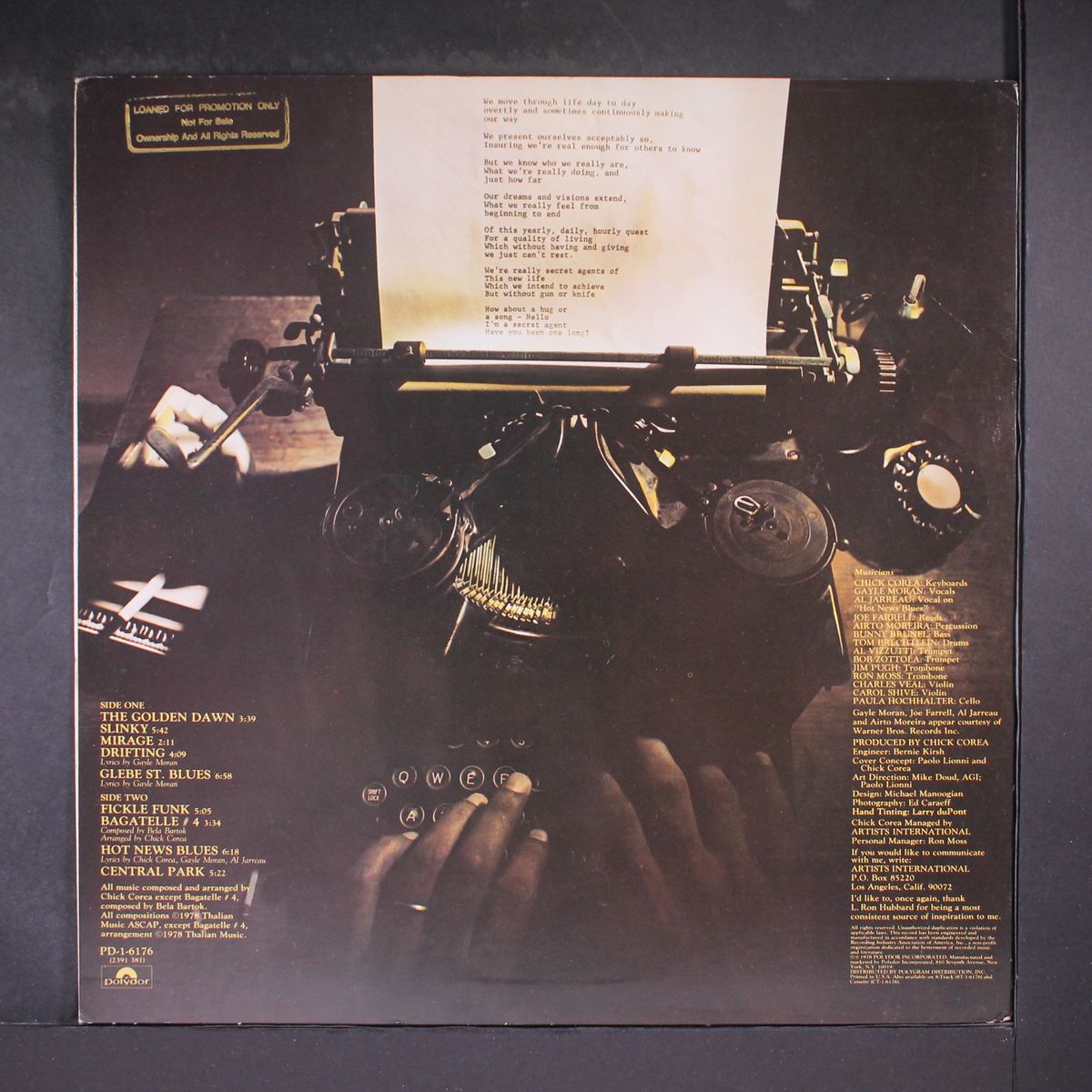 secret agent by CHICK COREA