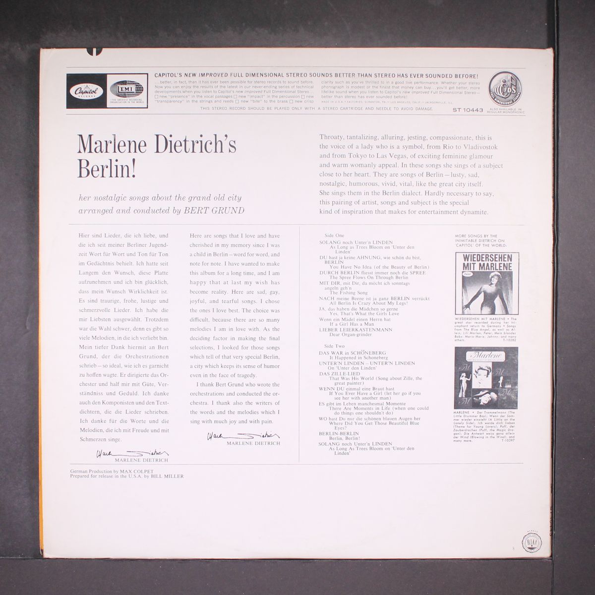dietrich's berlin by MARLENE DIETRICH