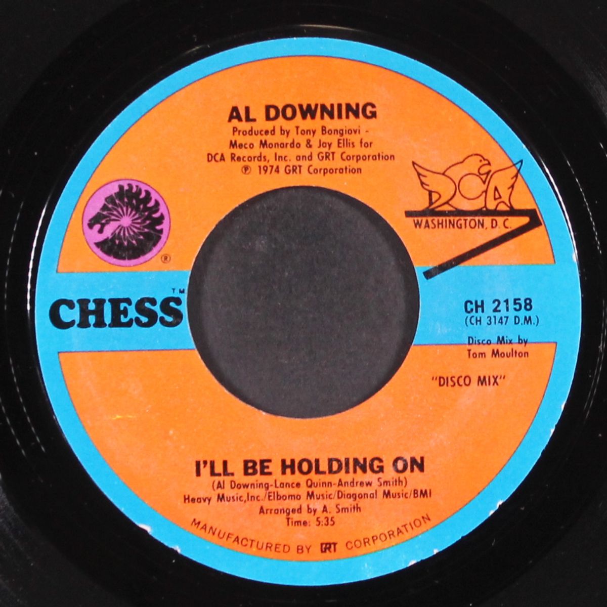 i'll be holding on / disco mix by AL DOWNING