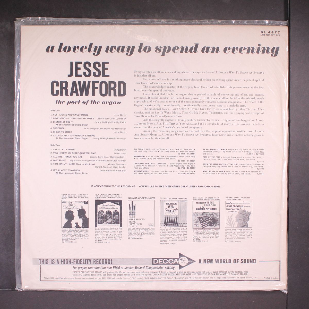 a lovely way to spend an evening by JESSE CRAWFORD