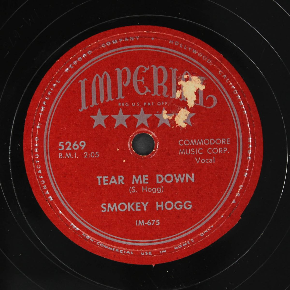 when i've been drinkin' / tear me down by SMOKEY HOGG