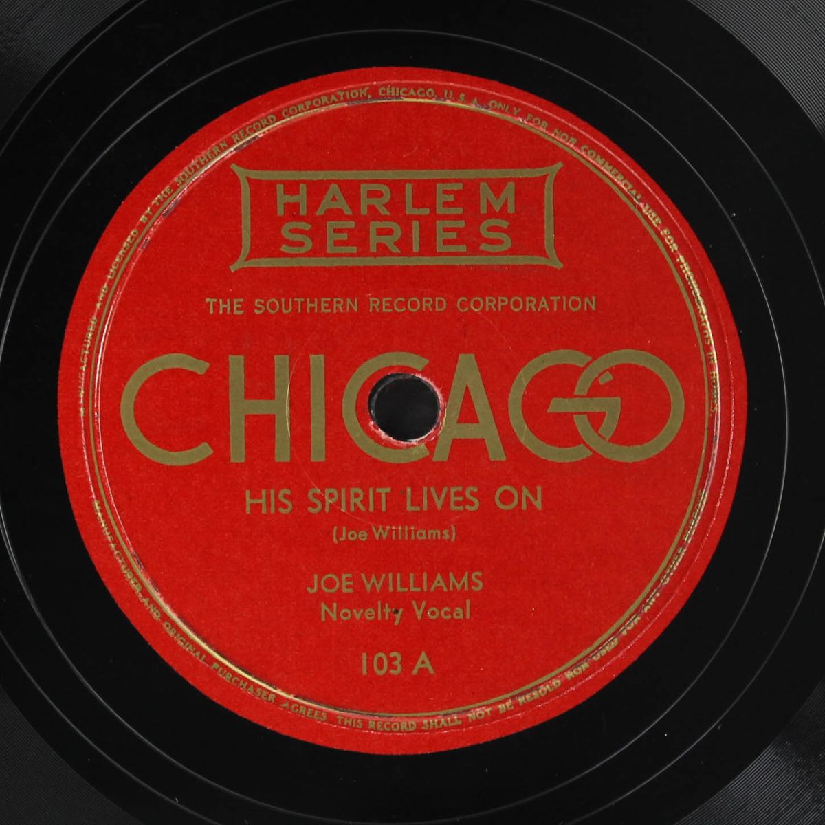 his spirit lives on / good mr. roosevelt by JOE WILLIAMS