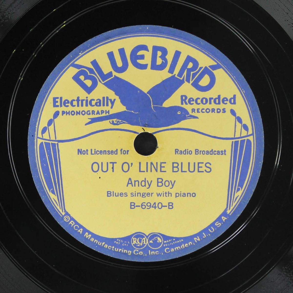 yellow gal blues / out o' line blues by ANDY BOY