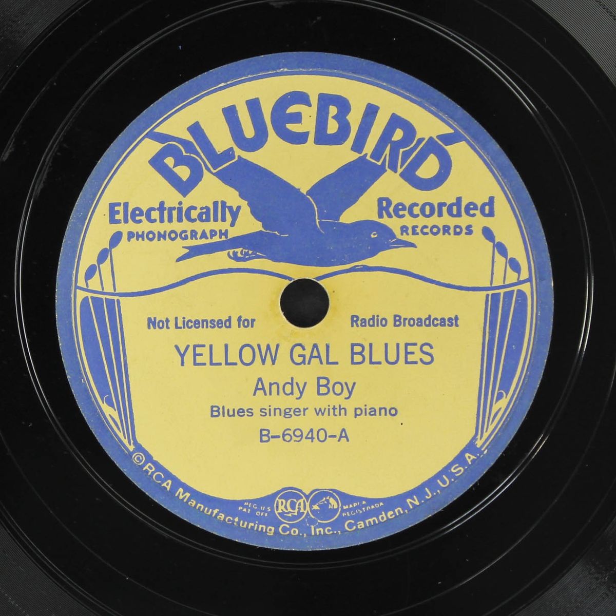yellow gal blues / out o' line blues by ANDY BOY