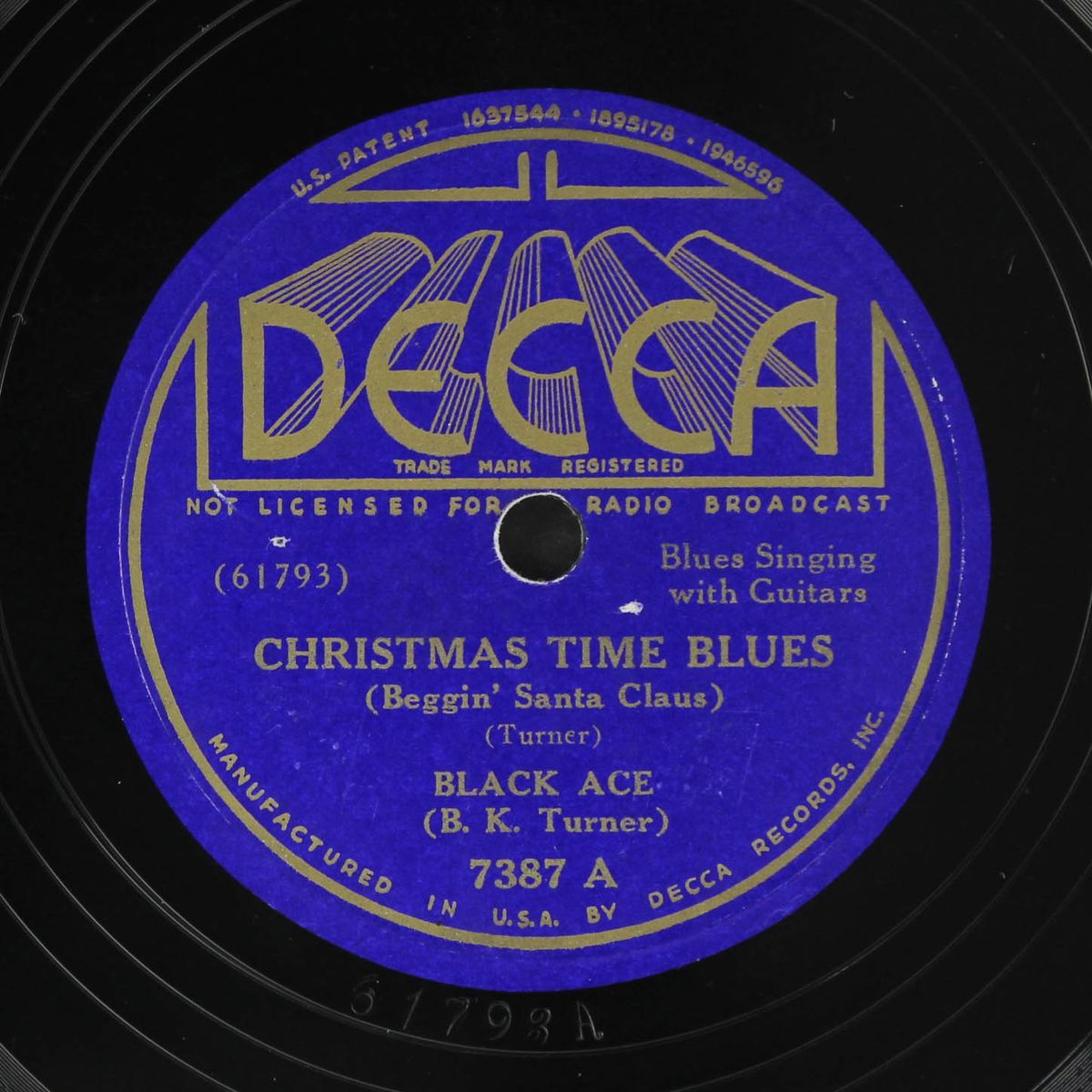 christmas time blues / lowing heifer by BLACK ACE