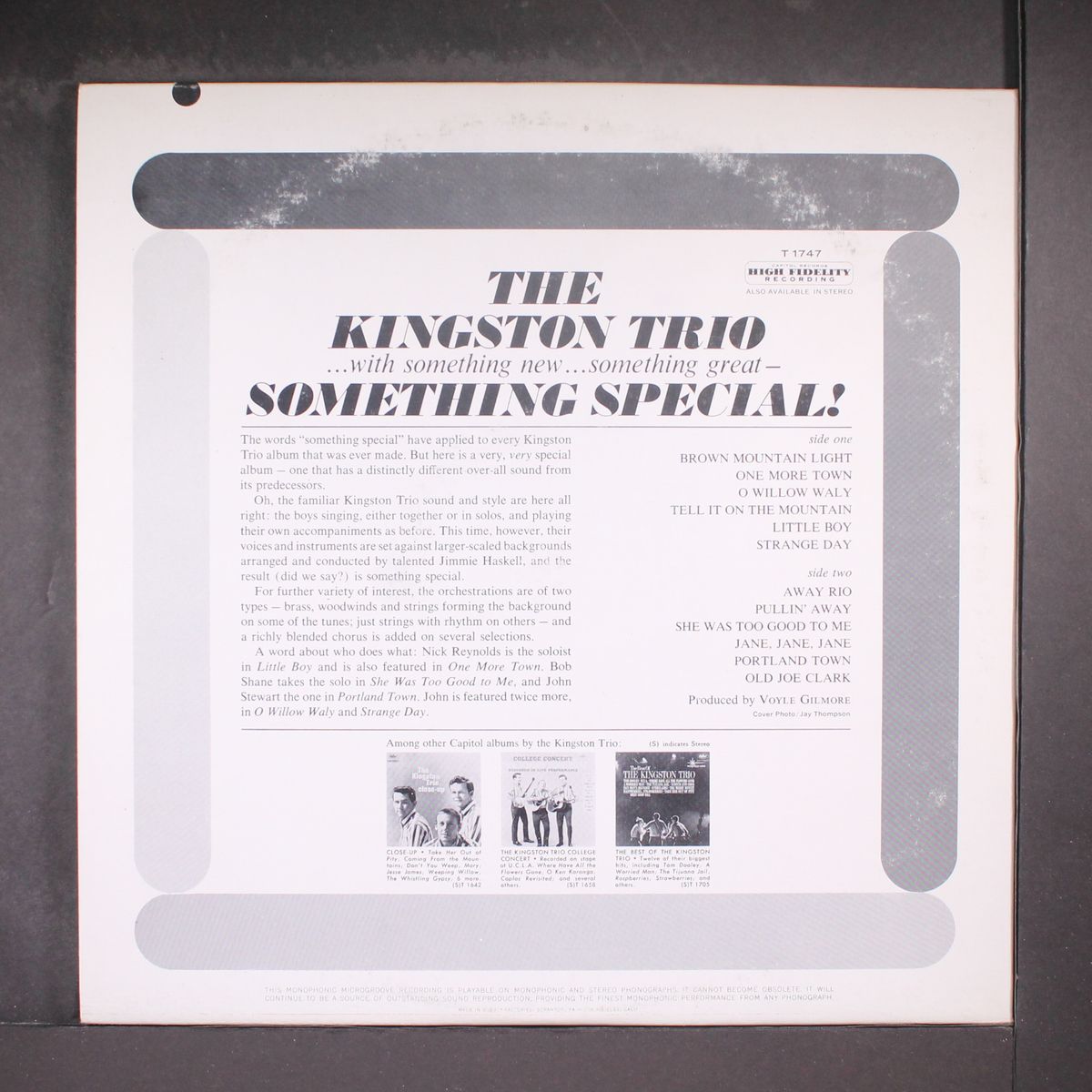 something special by KINGSTON TRIO