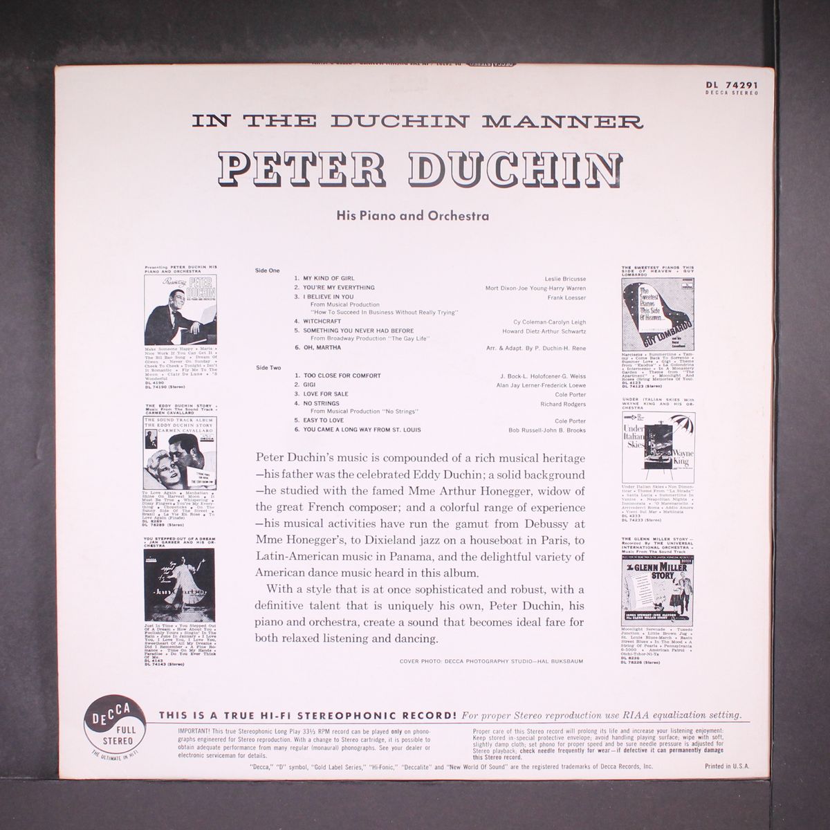 in the duchin manner by PETER DUCHIN