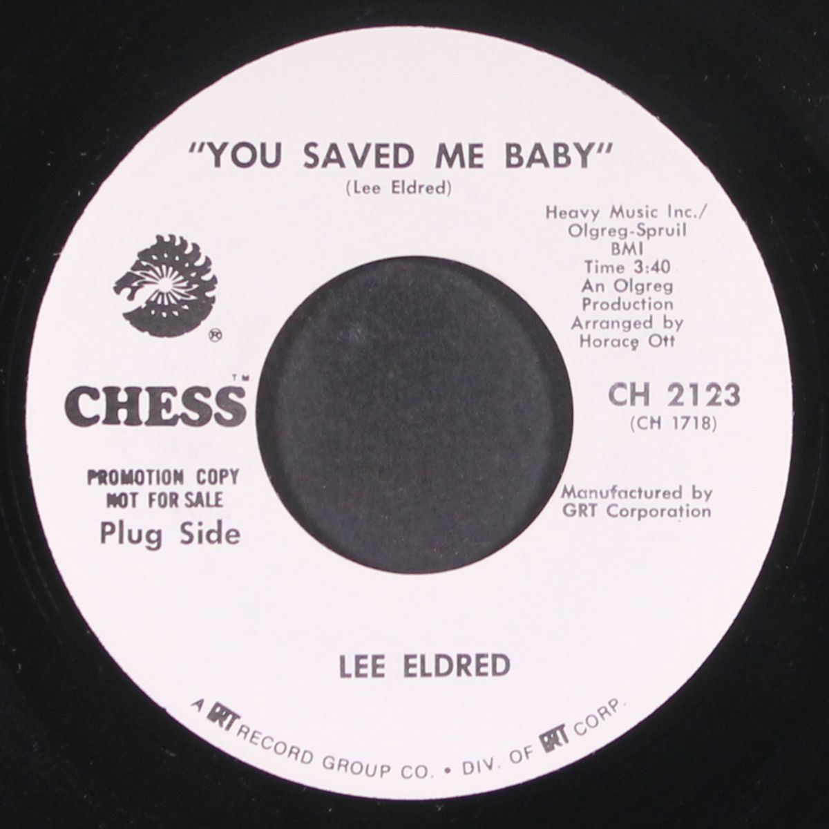 you saved me baby / six white horses by LEE ELDRED
