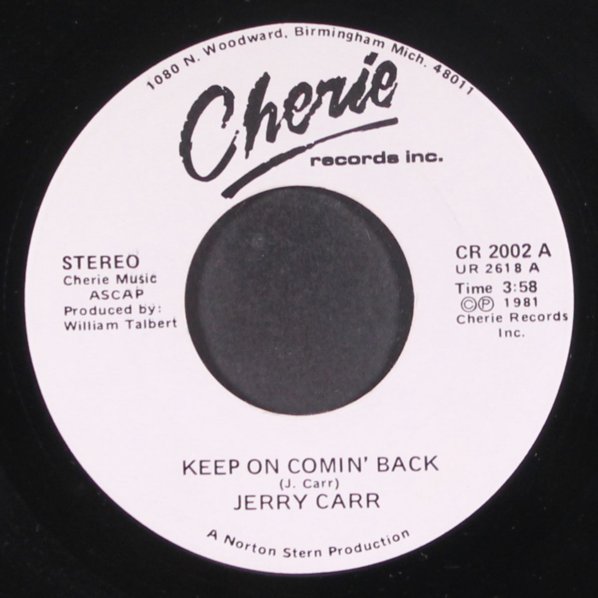 keep on comin' back / heaven by JERRY CARR