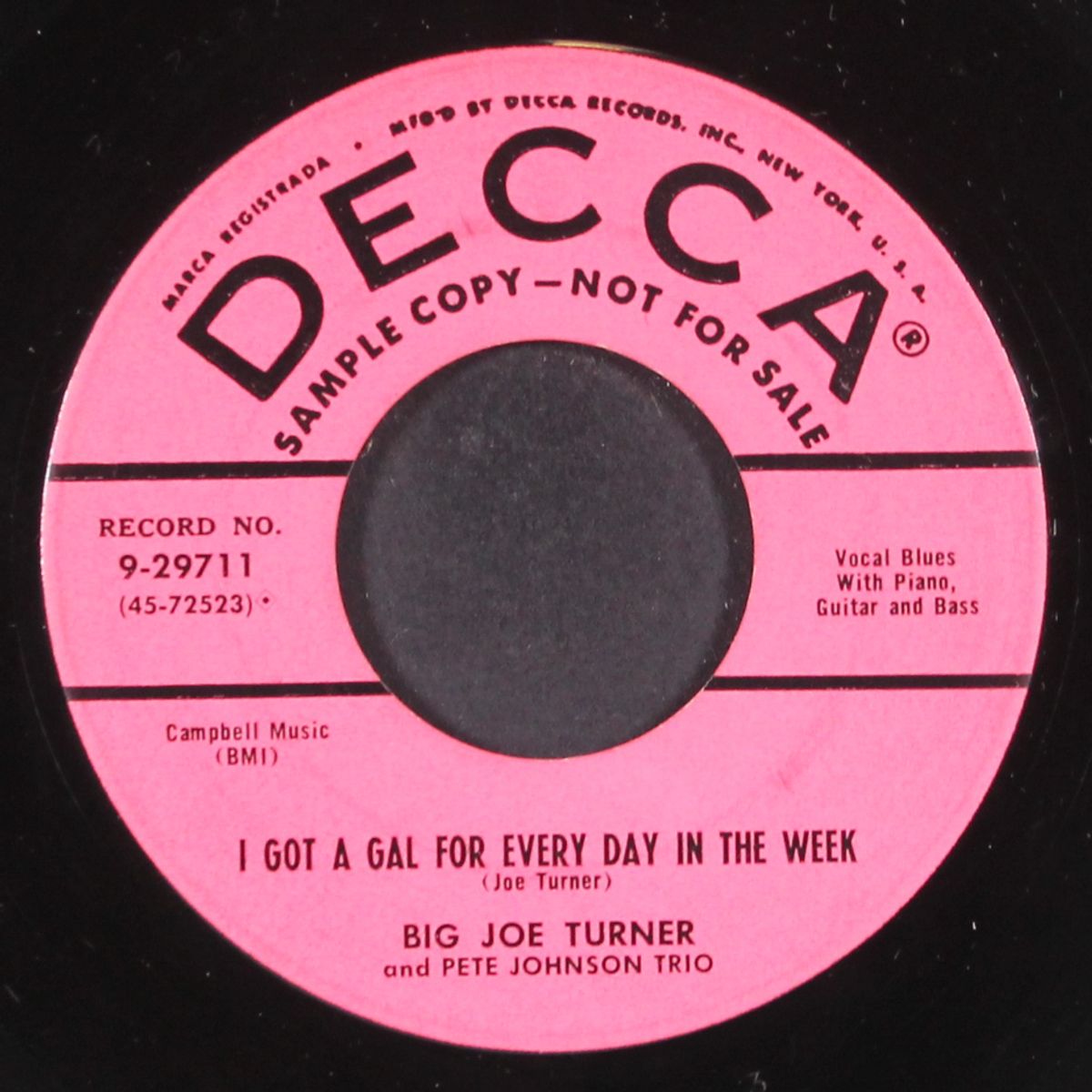 piney brown blues / i got a gal for every day in the week by JOE TURNER