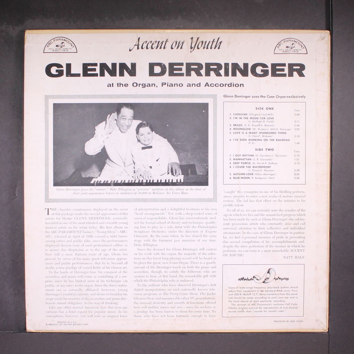 accent on youth by GLENN DERRINGER