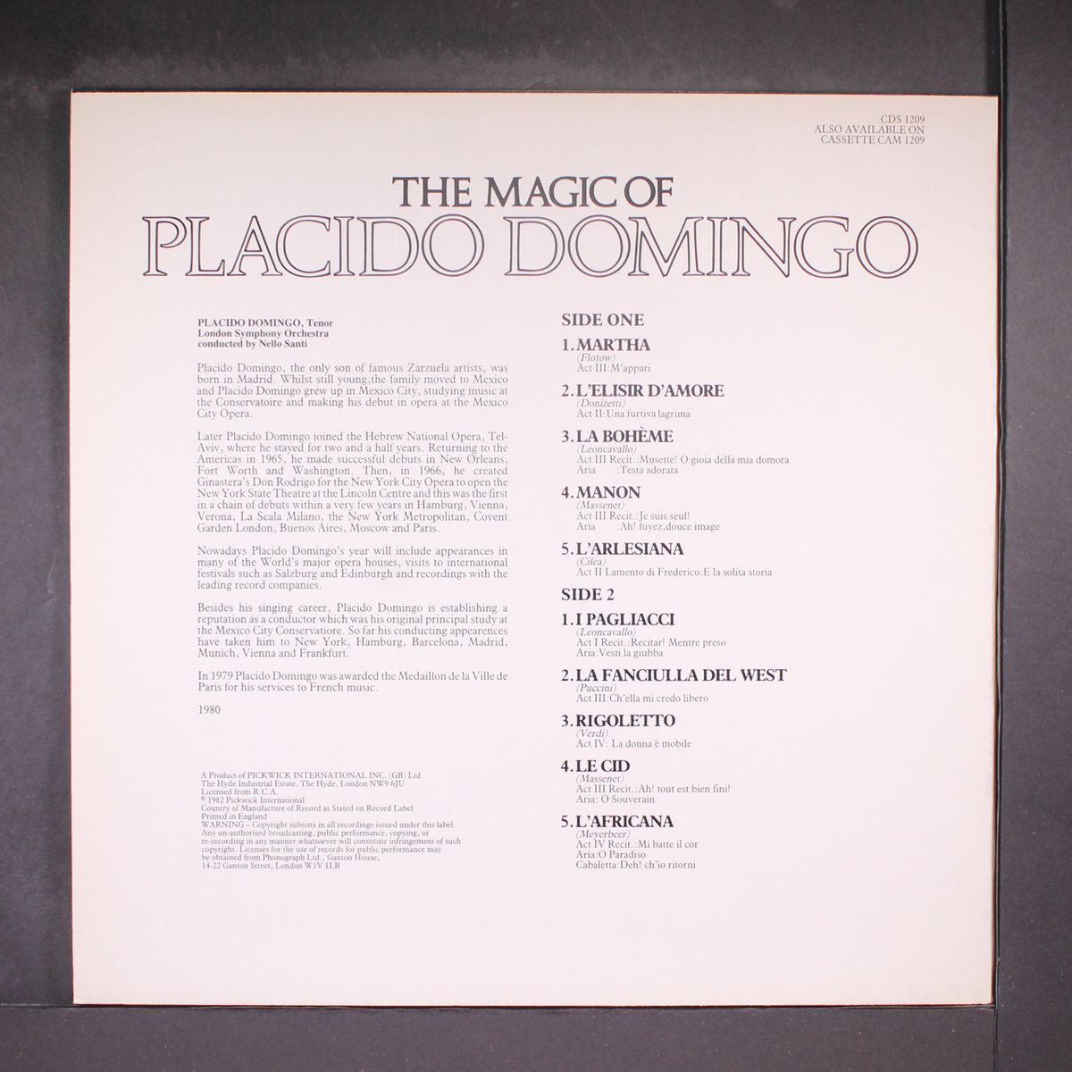 the magic of by PLACIDO DOMINGO