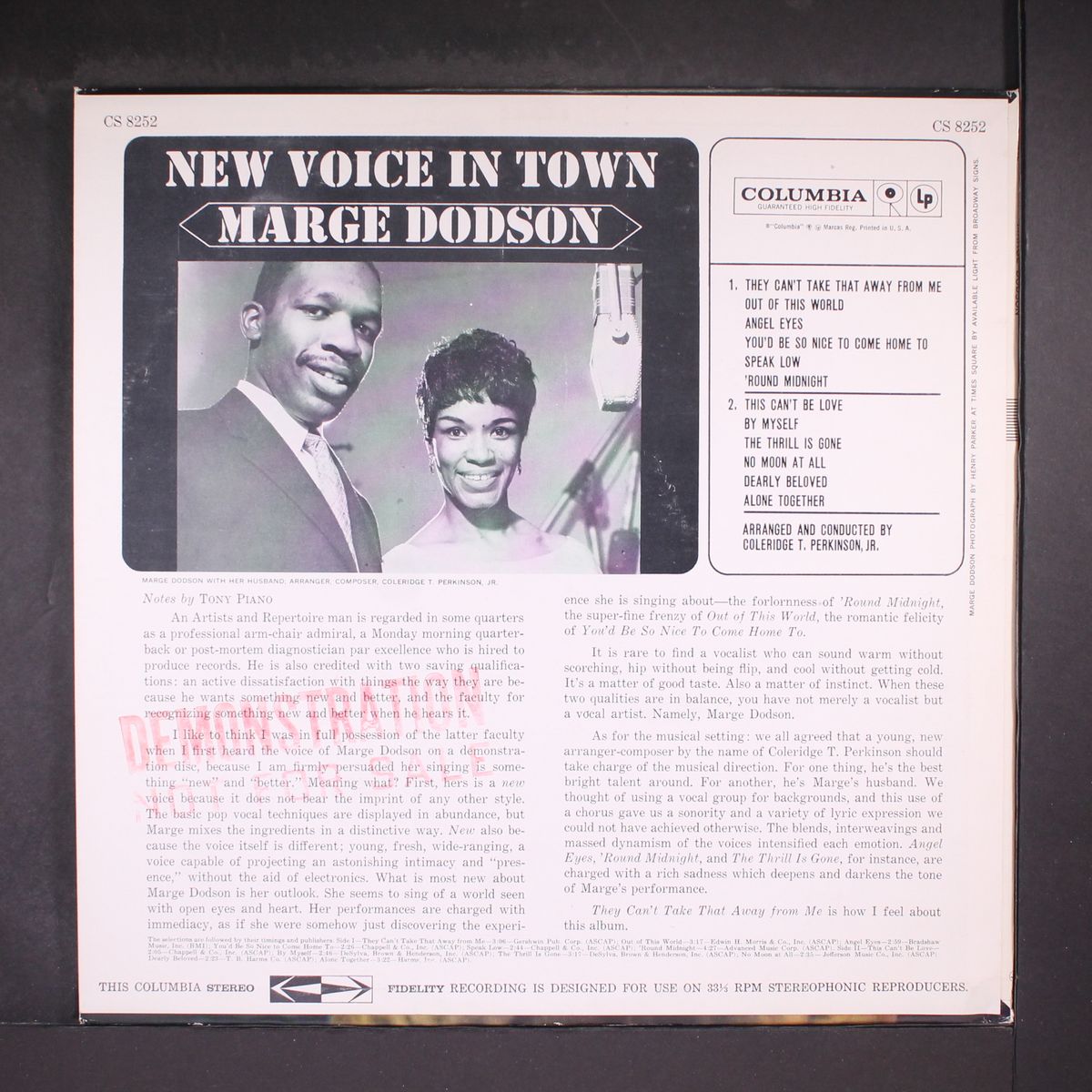 new voice in town by MARGE DODSON