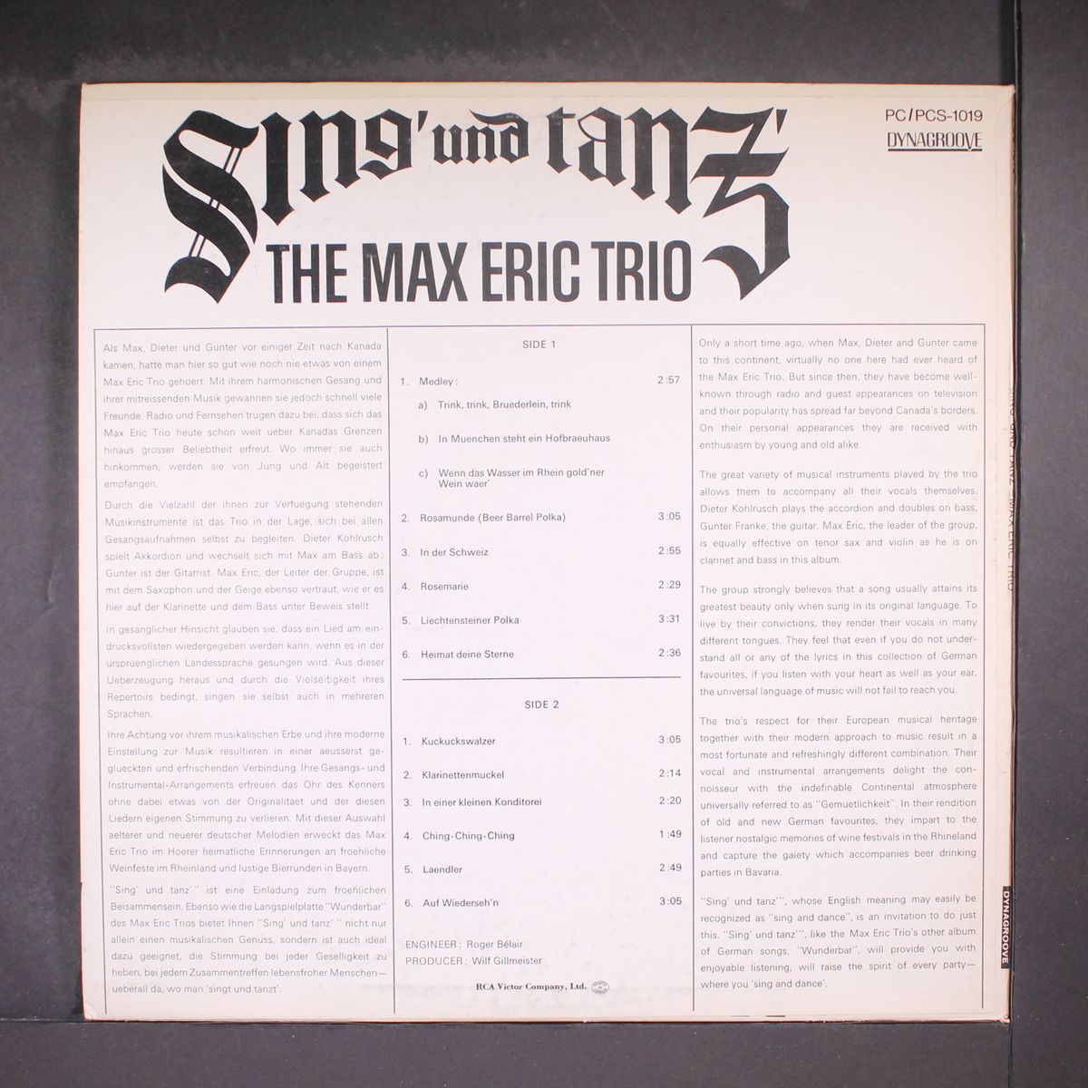 sing und tanz by MAX ERIC TRIO