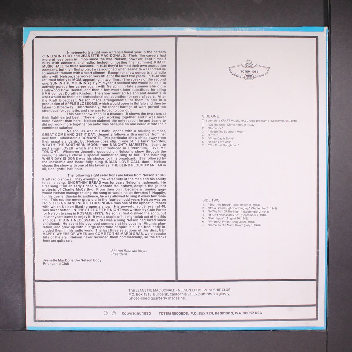 on the air by NELSON EDDY