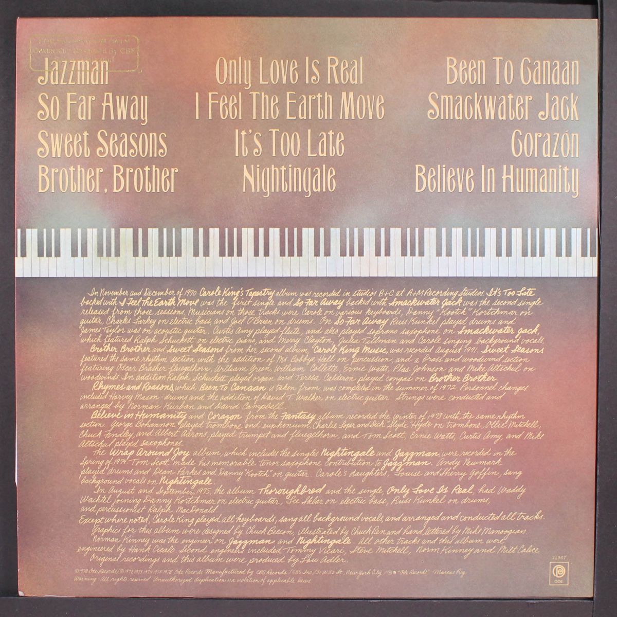 her greatest hits by CAROLE KING