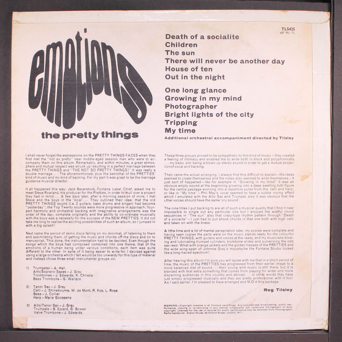 emotions by PRETTY THINGS