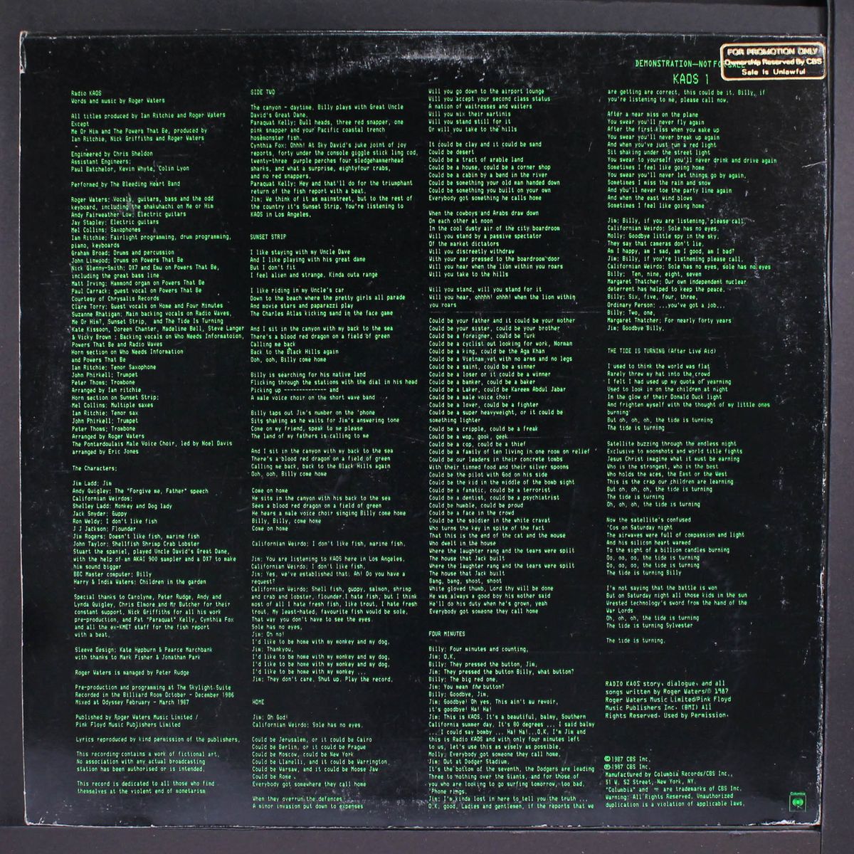 radio k.a.o.s. by ROGER WATERS