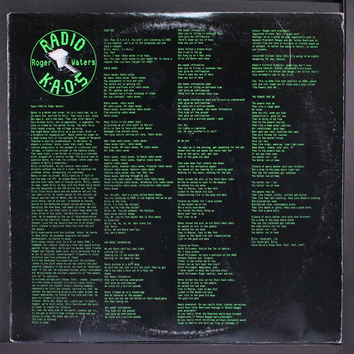 radio k.a.o.s. by ROGER WATERS