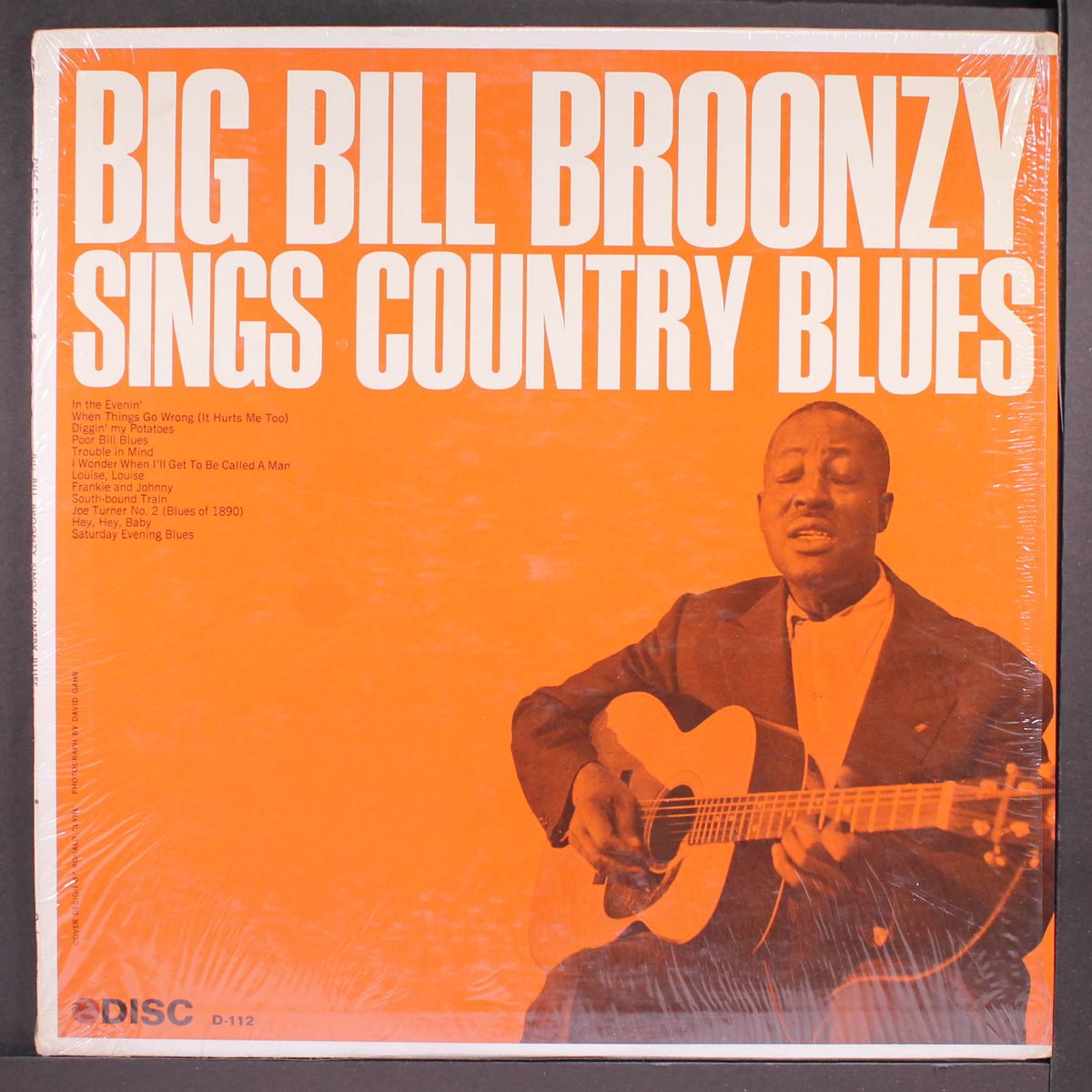 sings country blues by BIG BILL BROONZY