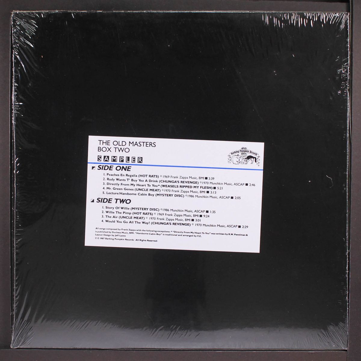 the old masters: box two sampler by FRANK ZAPPA