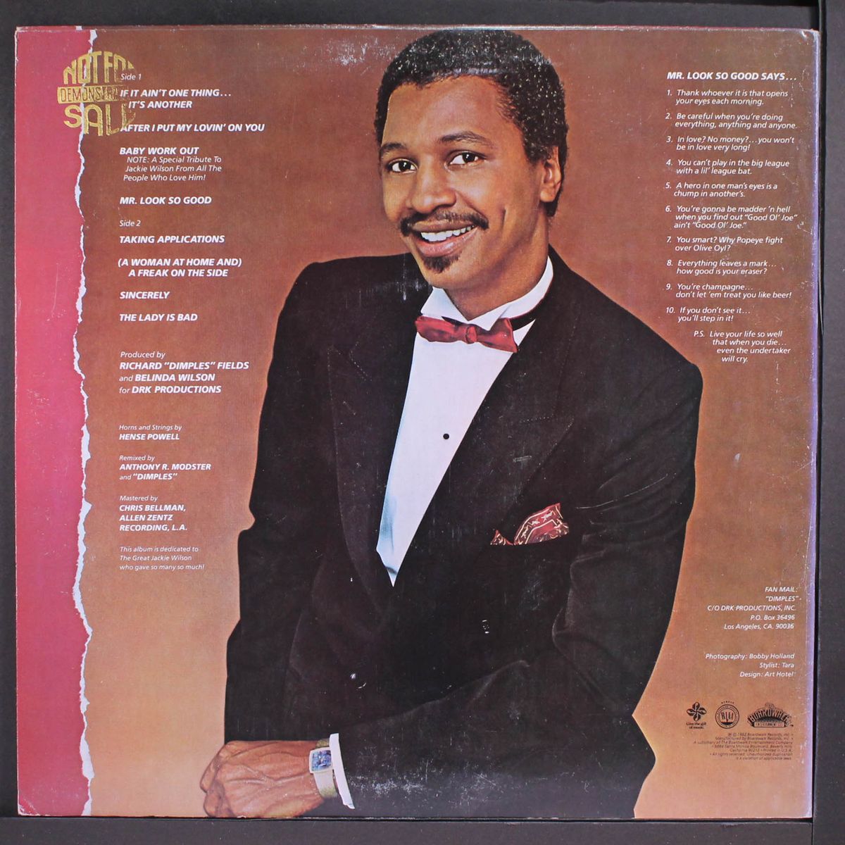 mr. look so good! by RICHARD DIMPLES FIELDS