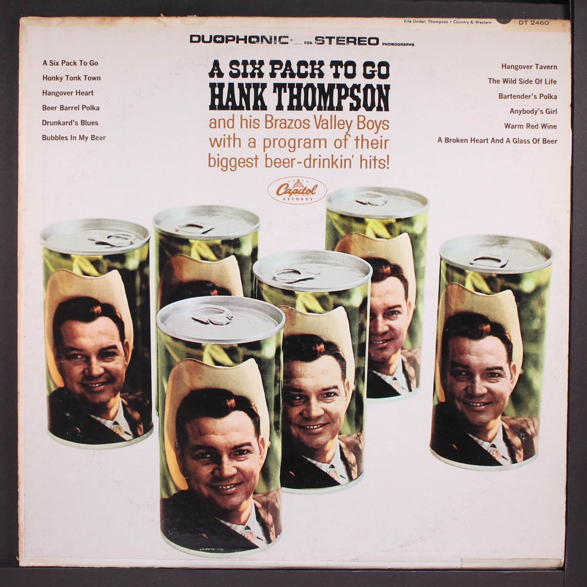 a six pack to go by HANK THOMPSON