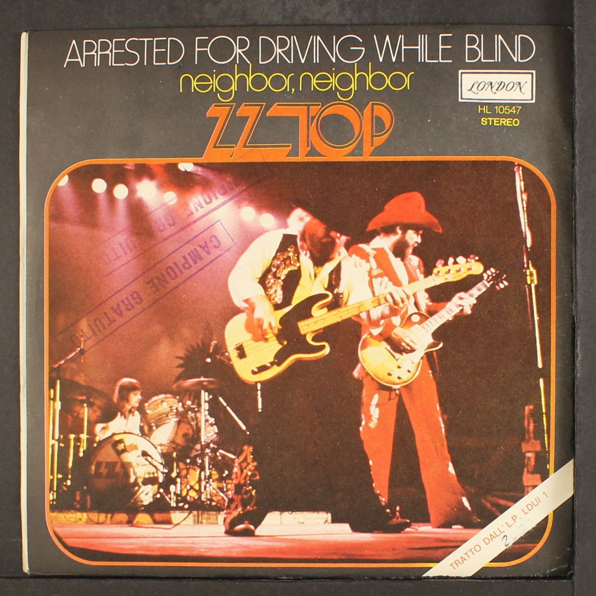 arrested for driving while blind / neighbor neighbor by ZZ TOP