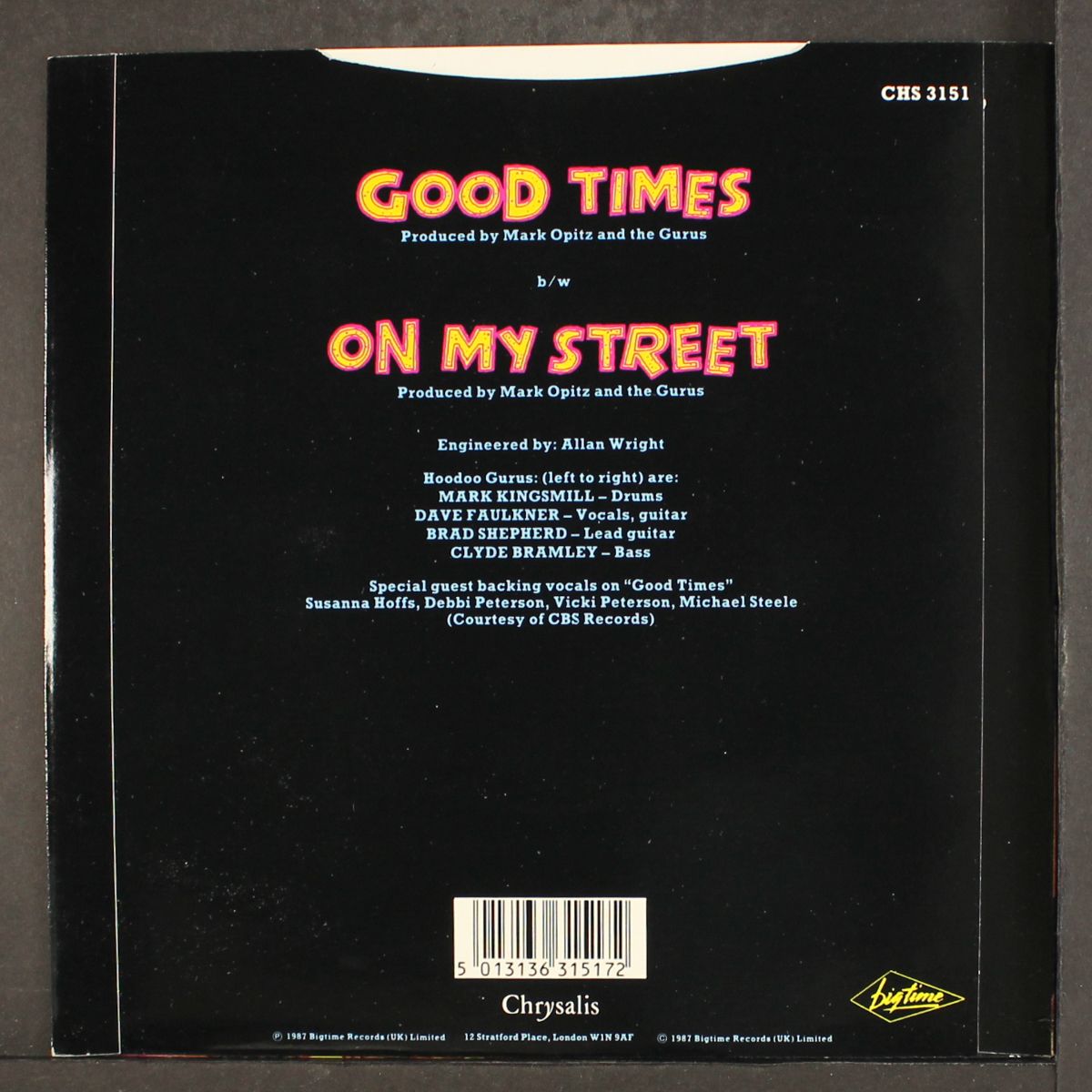 good times / on my street by HOODOO GURUS