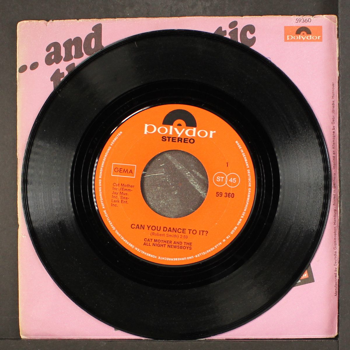 can you dance to it / marie by CAT MOTHER & ALL NIGHT NEWSBOYS