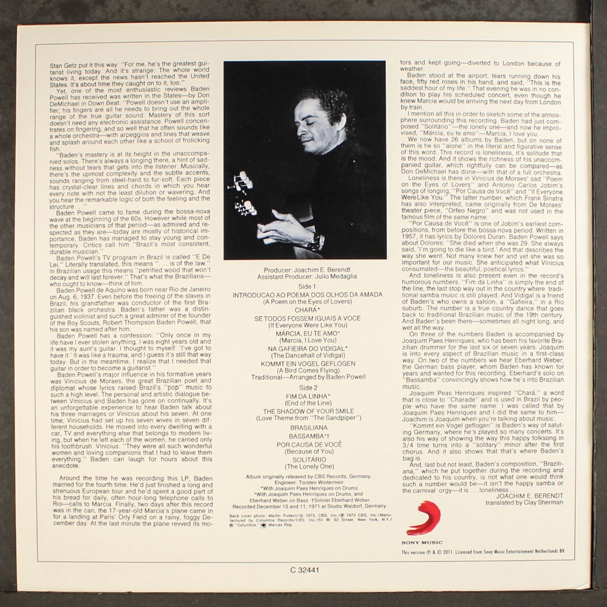 solitude on guitar by BADEN POWELL