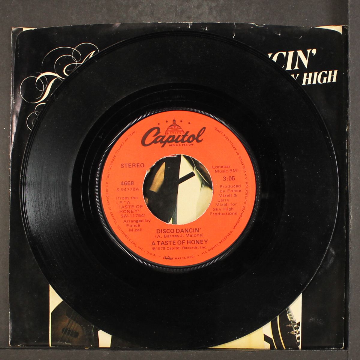 disco dancin' / sky high by A TASTE OF HONEY