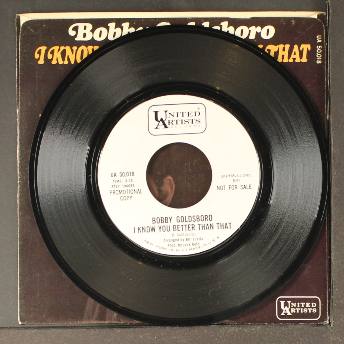 i know you better than that / when your love by BOBBY GOLDSBORO