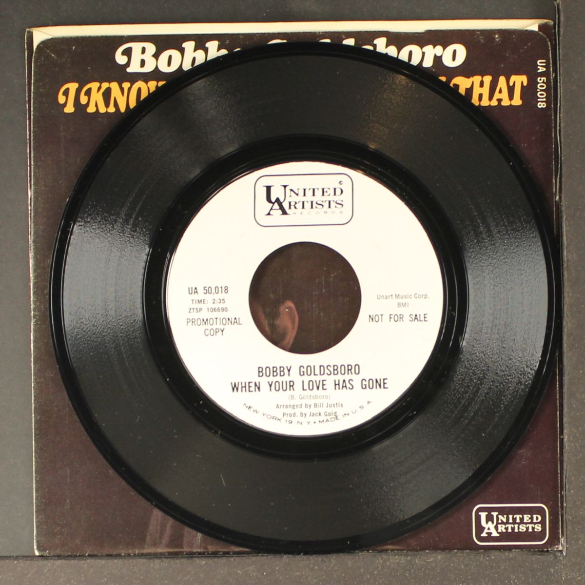 i know you better than that / when your love by BOBBY GOLDSBORO