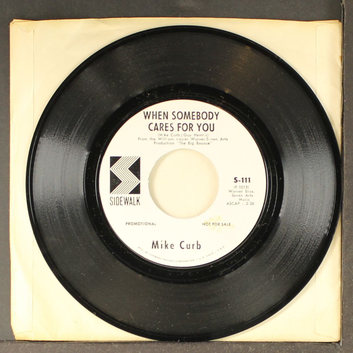 when somebody cares for you / dance little girl by MIKE CURB