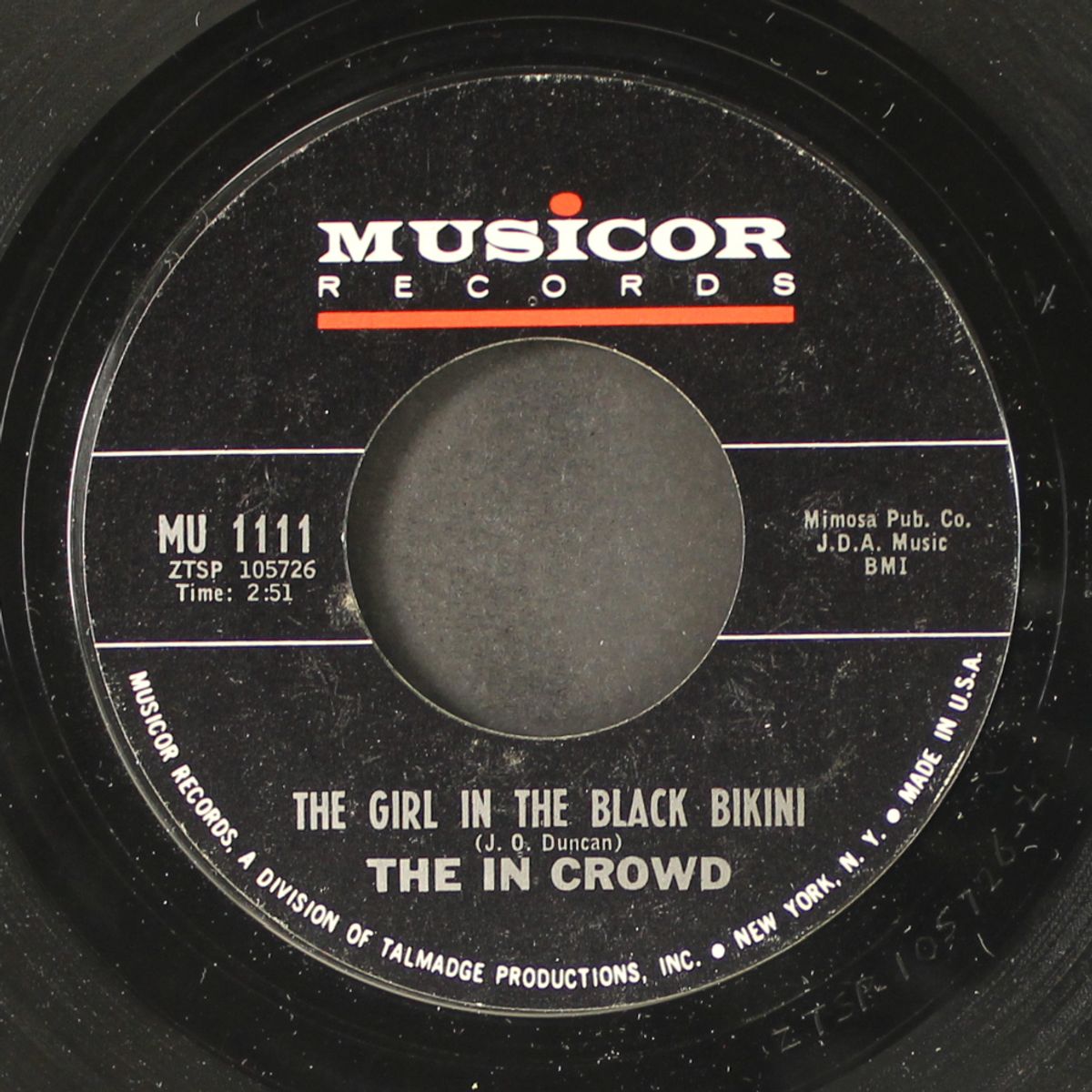 the girl in the black bikini / do the surfer jerk by IN CROWD