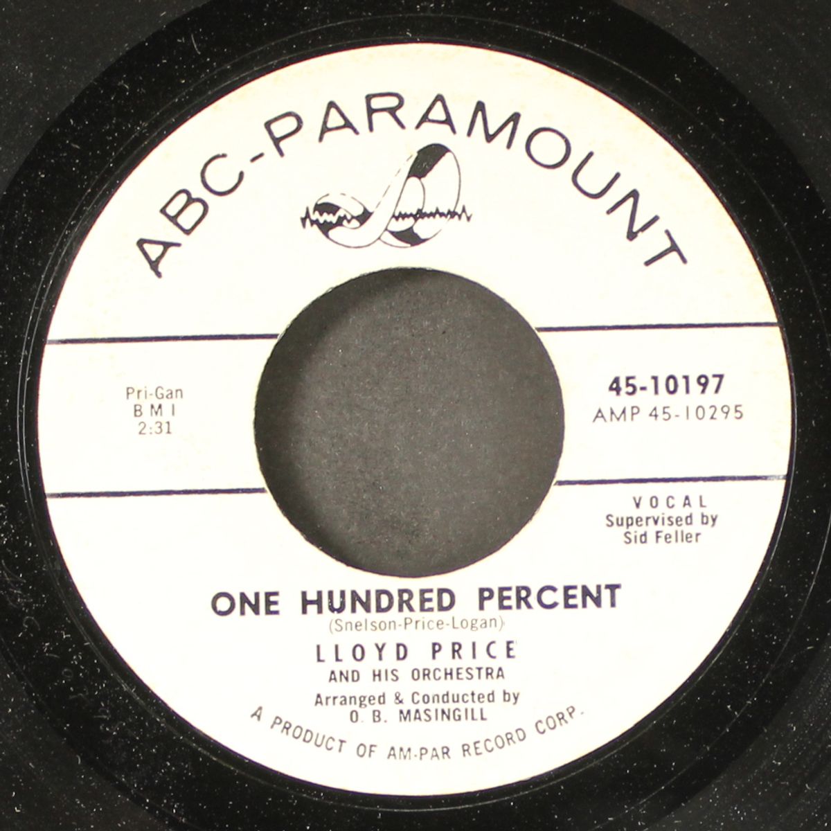 one hundred percent / say i'm the one by LLOYD PRICE