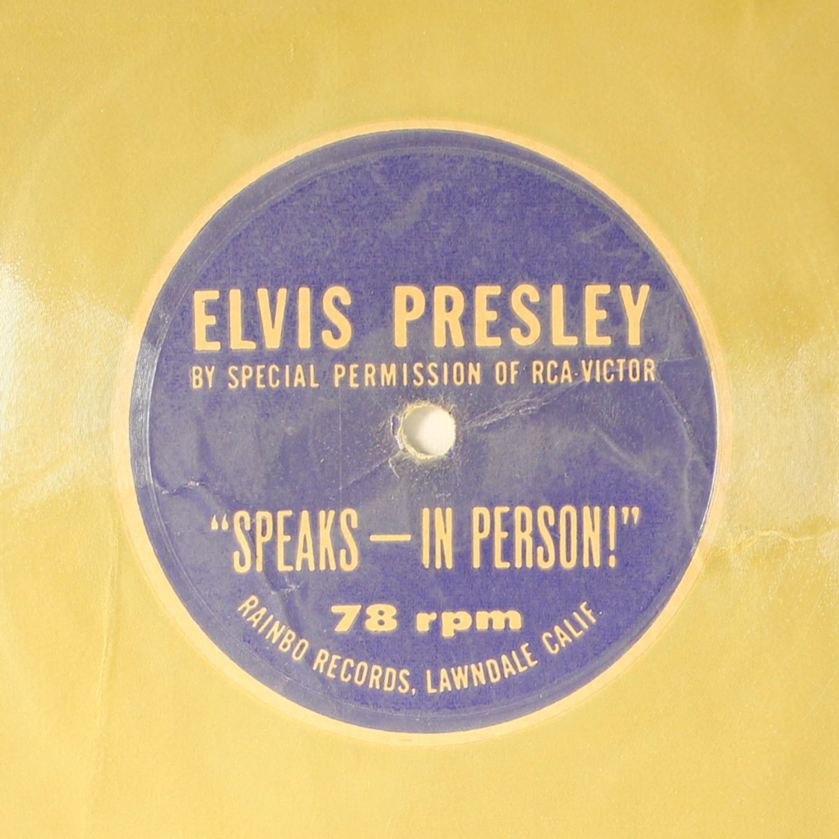 speaks - in person by ELVIS PRESLEY